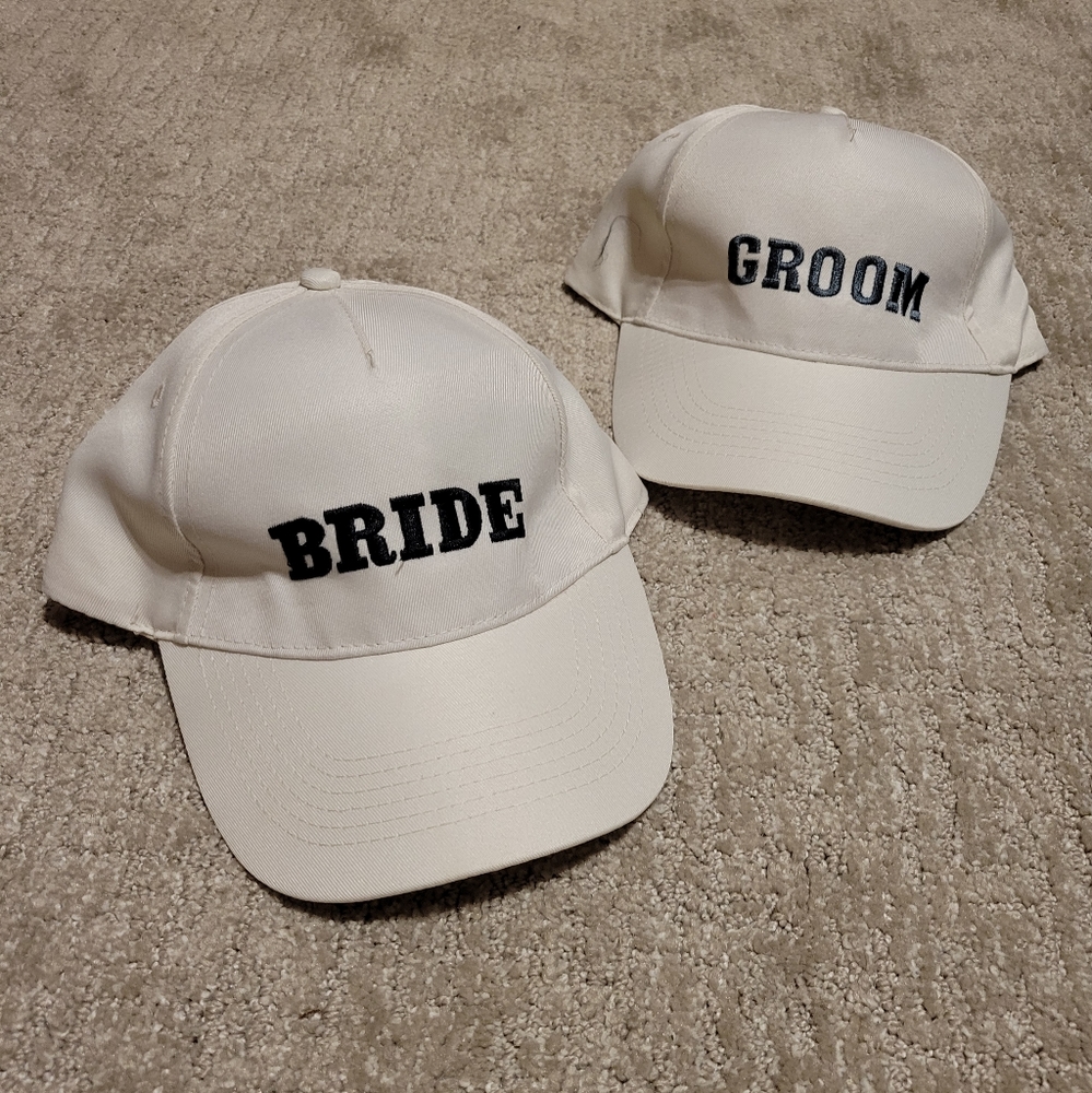 Bride & Groom ballcaps